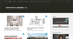 Desktop Screenshot of concursosdeprojeto.org